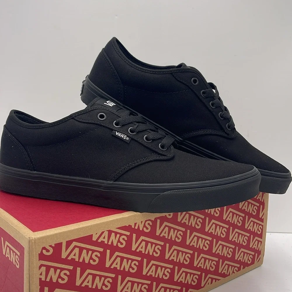 Vans Men's Black Canvas Sneakers Atwood (Canvas) Black/Black
VN000TUY186 - Picture 7 of 16